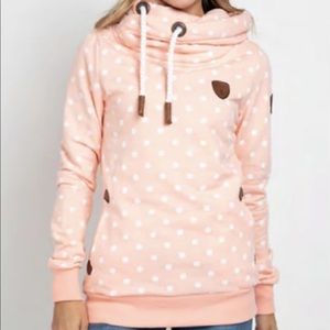 Peachy Polkadot Artemis Hoodie By Wanakome